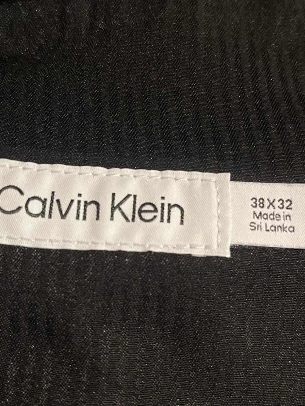 Calvin Klein Men's Pants 38x32 Gray Cotton Blend Chino Slacks Size 38 - Picture 5 of 8